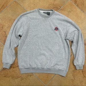 vintage grey ohio state university college crewneck sweater
